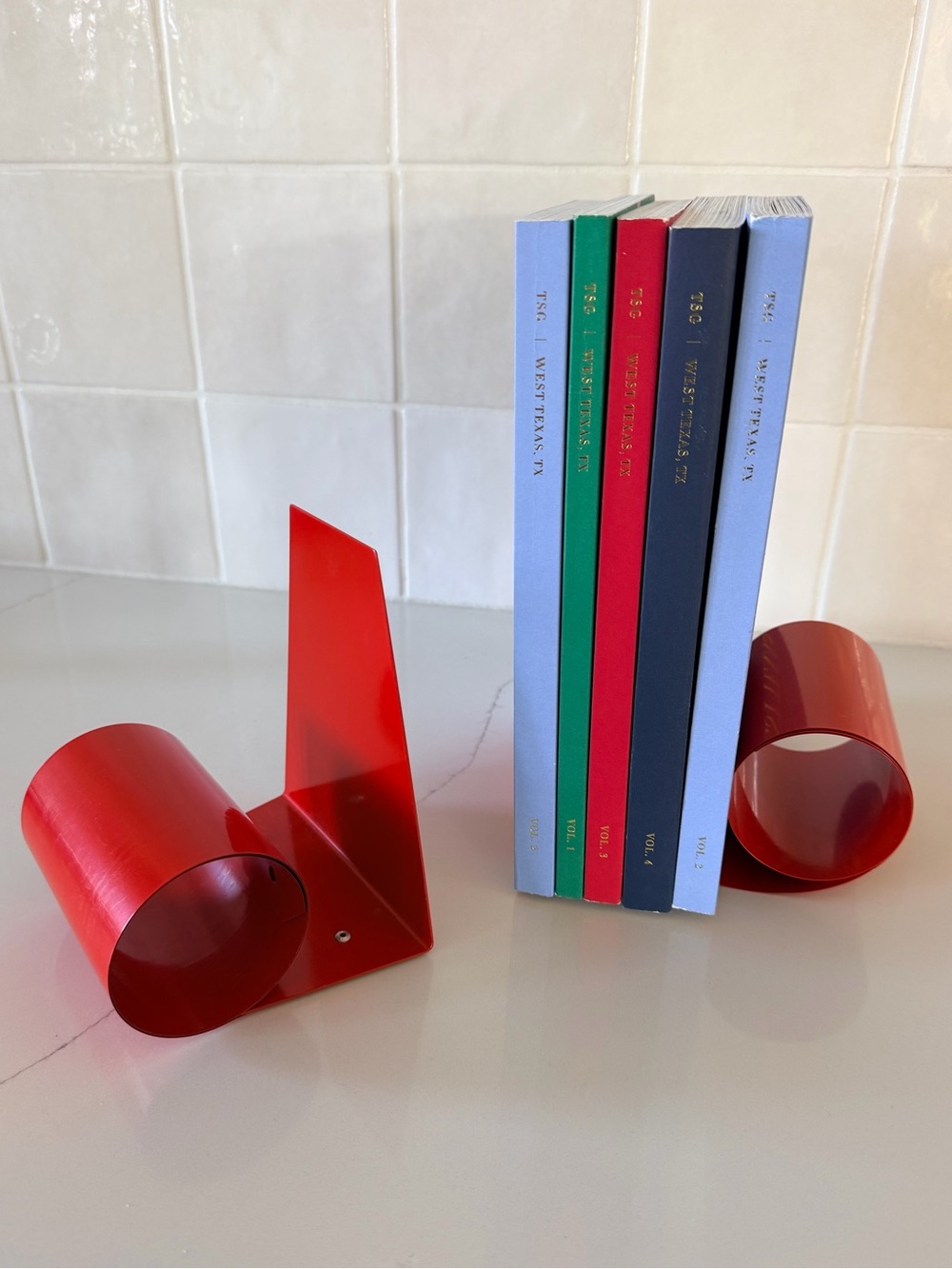 1960’s Mid-Century Modern Bookworm Coiled Bookends